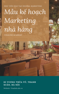 Mẫu Marketing Plan nhà hàng hải sản